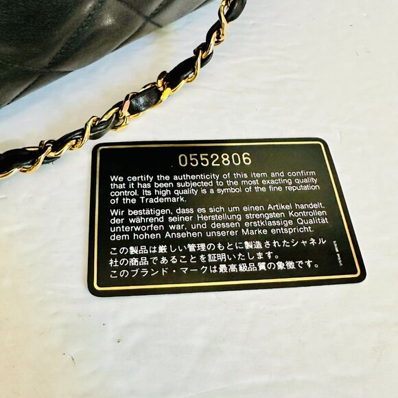 EUC CHANEL MATELASSE LAMBSKIN LEATHER QUILTED CC LOGO SHOULDER BAG MADE IN ITALY - Picture 16 of 16